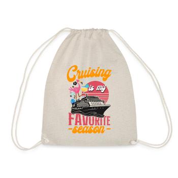 Cruise Ship Vacation Girl Cruising - Drawstring Bag - nature - Front