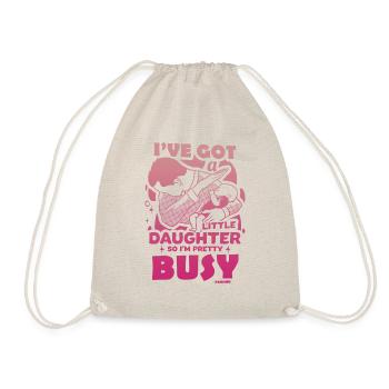 Papa Fille Enfant Fête des Pères Fille Cadeau - Sac de sport léger - nature - Devant