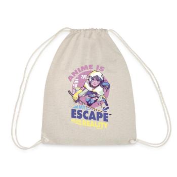 I Love Anime Japan Manga Cosplay Nerd Gift - Drawstring Bag - nature - Front