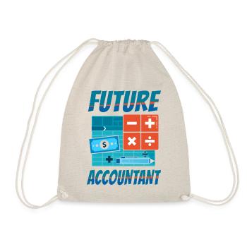 Accountant Bookkeeper Accounting - Drawstring Bag - nature - Front