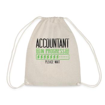 Accountant Bookkeeper Accounting - Drawstring Bag - nature - Front