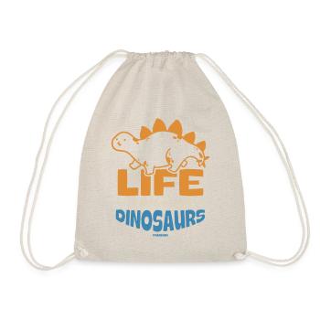 Life Is Better With Dinosaurs - Turnbeutel - Natur - Vorne
