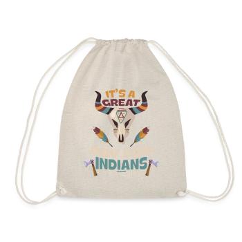 It's A Great Day For Indians Native People - Drawstring Bag - nature - Front