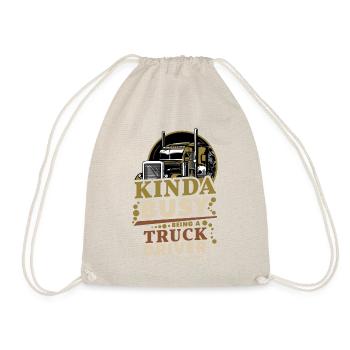Kinda Busy Being A Truck Driver - Turnbeutel - Natur - Vorne