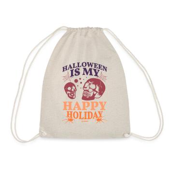 Halloween Is My Happy Holiday - Drawstring Bag - nature - Front