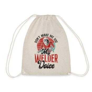 Welder Welding Vintage Retro Don't - Drawstring Bag - nature - Front