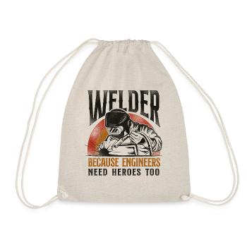 Welder Welding Vintage Retro - Turnbeutel - Natur - Vorne
