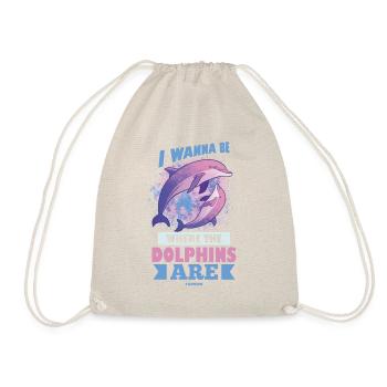 Delfin - Turnbeutel - Natur - Vorne