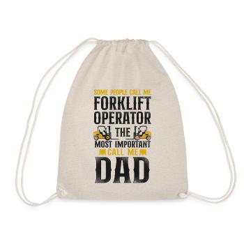Certified Forklift Truck Operator - Drawstring Bag - nature - Front