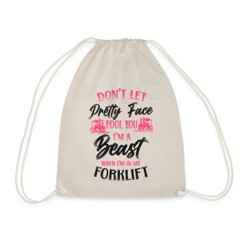 Certified Forklift Truck Operator - Drawstring Bag - nature - Front