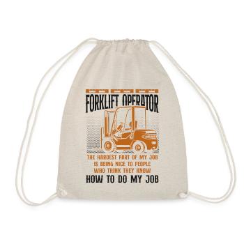 Certified Forklift Truck Operator - Turnbeutel - Natur - Vorne