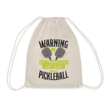 Pickleball Warning May - Turnbeutel - Natur - Vorne