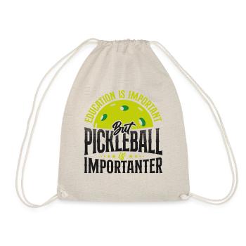 Pickleball Education Is Important - Turnbeutel - Natur - Vorne