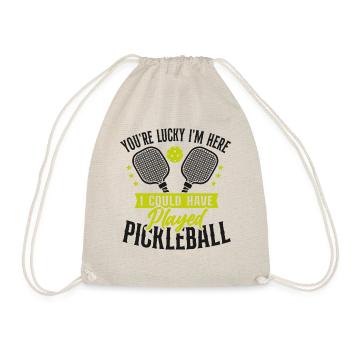 Pickleball Tu as de la chance que je sois là - Sac de sport léger - nature - Devant