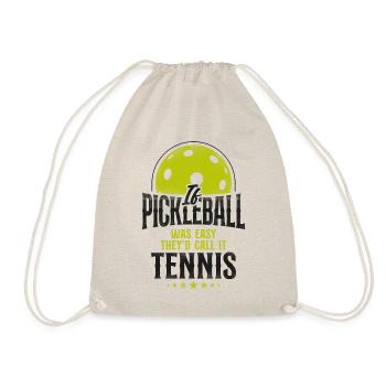 Pickleball Si pickleball était facile - Sac de sport léger - nature - Devant