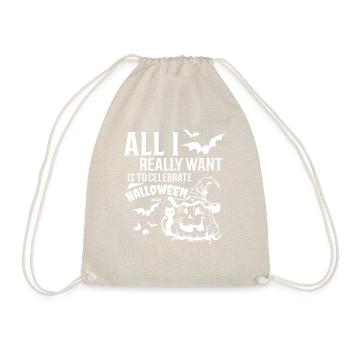 Halloween Witch Pumpkin Cadeau - Sac de sport léger - nature - Devant