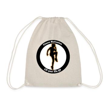 Motivation de la forme physique féminine Élevez votre vie - Sac de sport léger - nature - Devant