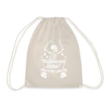 Halloween Skeleton Party - Drawstring Bag - nature - Front