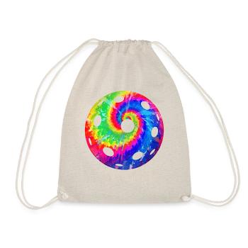 Pickleball Tie Dye Retro 80s 90s - Drawstring Bag - nature - Front
