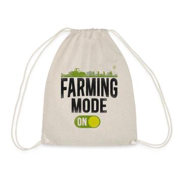 Farming Farmer Tractor Vintage - Turnbeutel - Natur - Vorne