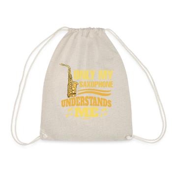 Only My Saxophone Understands Me - Turnbeutel - Natur - Vorne
