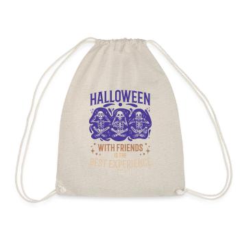 Halloween mit Freunden ist die beste Erfahrung - Turnbeutel - Natur - Vorne