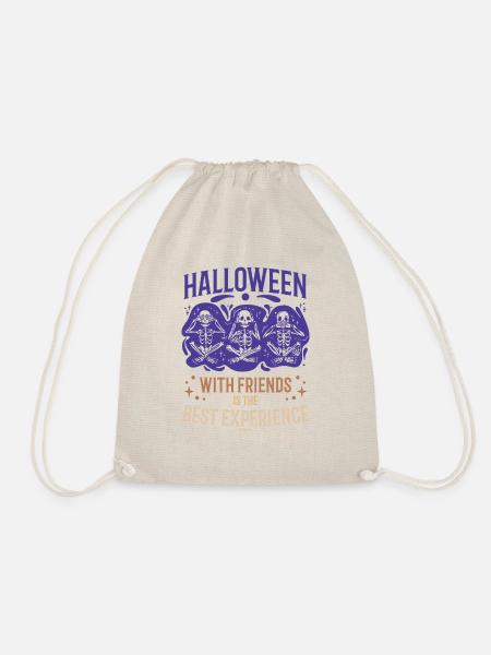Halloween mit Freunden ist die beste Erfahrung - Turnbeutel - Natur