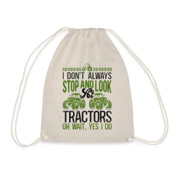 Farming Farmer Tractor Vintage I - Drawstring Bag - nature - Front