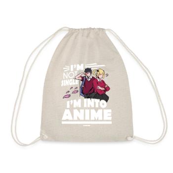 I Love Anime - Drawstring Bag - nature - Front