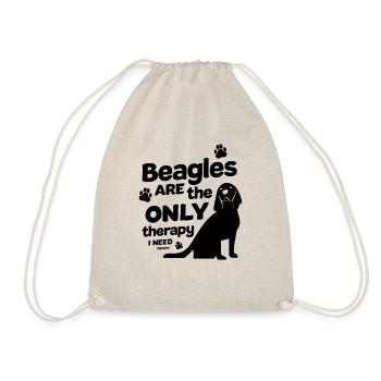 Beagle Hundeliebhaber - Turnbeutel - Natur - Vorne