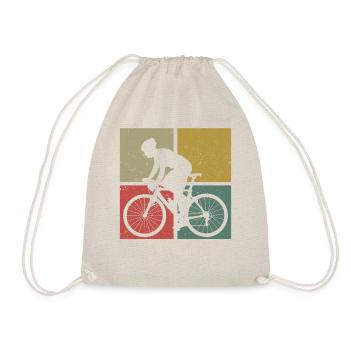 Funny Road Bike Riding Cycling - Turnbeutel - Natur - Vorne