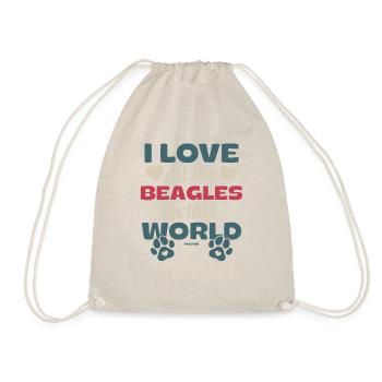 Ich liebe alle Beagles dieser Welt - Turnbeutel - Natur - Vorne