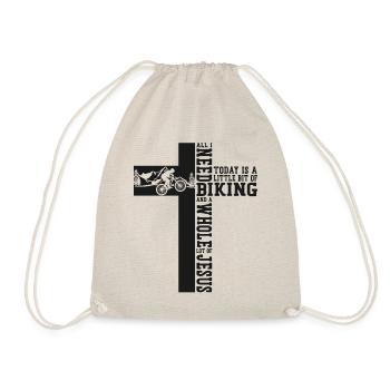 Enduro MTB Mountain Bike Riding - Drawstring Bag - nature - Front