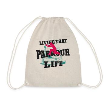 Parkour Free Running Traceur - Drawstring Bag - nature - Front