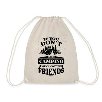 Camping Camping Holiday Tent Gift - Drawstring Bag - nature - Front