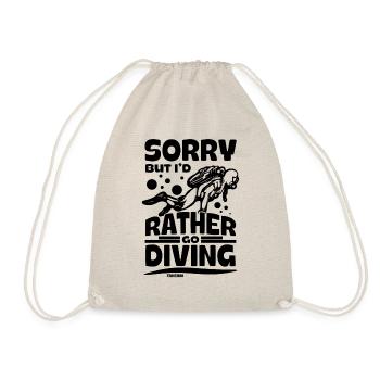 Diving Scuba Instructor Holiday Summer Gift - Drawstring Bag - nature - Front