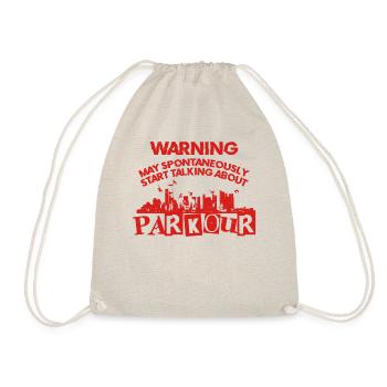 Parkour Free Running Traceur - Drawstring Bag - nature - Front