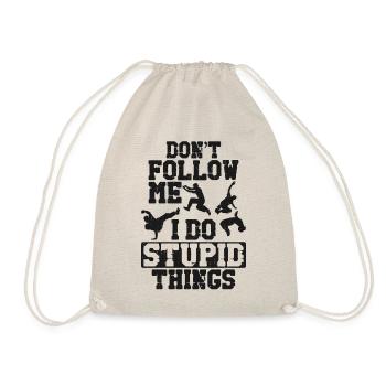 Parkour Free Running Traceur - Drawstring Bag - nature - Front