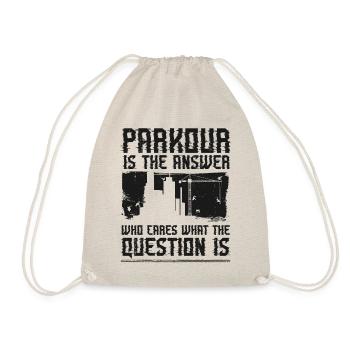 Parkour Free Running Traceur - Drawstring Bag - nature - Front