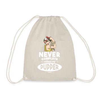 Femme chien cool dire chien maman - Sac de sport léger - nature - Devant