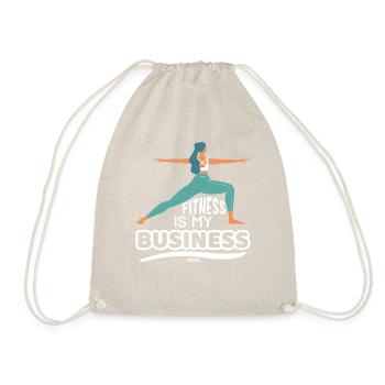 Yoga Fitness Trainer Mrs. Mother - Drawstring Bag - nature - Front