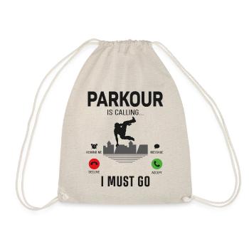 Parkour Free Running Traceur Phone - Drawstring Bag - nature - Front