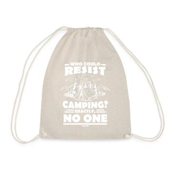 Camping Camping Holiday Tent Gift - Drawstring Bag - nature - Front