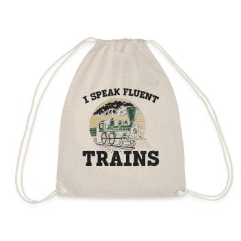 Steam Train Driver Trainspotting - Drawstring Bag - nature - Front