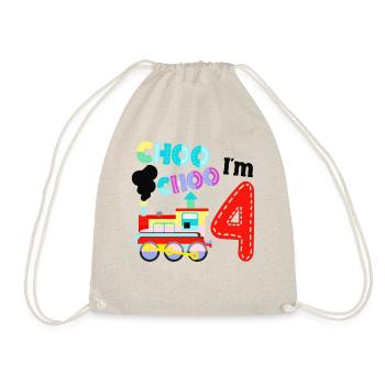 Steam Train Driver Trainspotting - Drawstring Bag - nature - Front