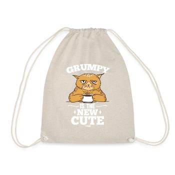 Coffee for the bad mood cat - Drawstring Bag - nature - Front