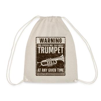 Trompette Vintage Warning - Sac de sport léger - nature - Devant
