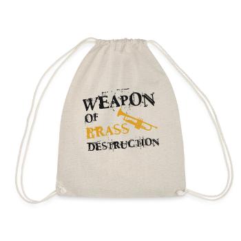 Trumpet Player Vintage Weapon Of - Turnbeutel - Natur - Vorne