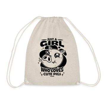 Pig Pig PigLet Sow Pigs Gift - Drawstring Bag - nature - Front