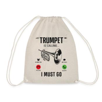 Trumpet Player Phone Display - Turnbeutel - Natur - Vorne
